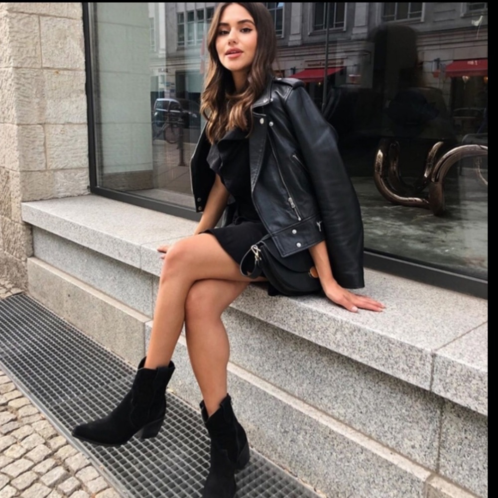 Zara Leather Biker Jacket